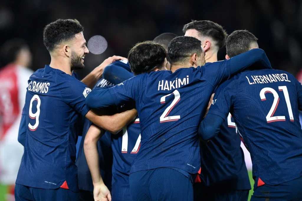Gonçalo Ramos, Achraf Hakimi i Lucas Hernandez | Paris Saint-Germain 2023