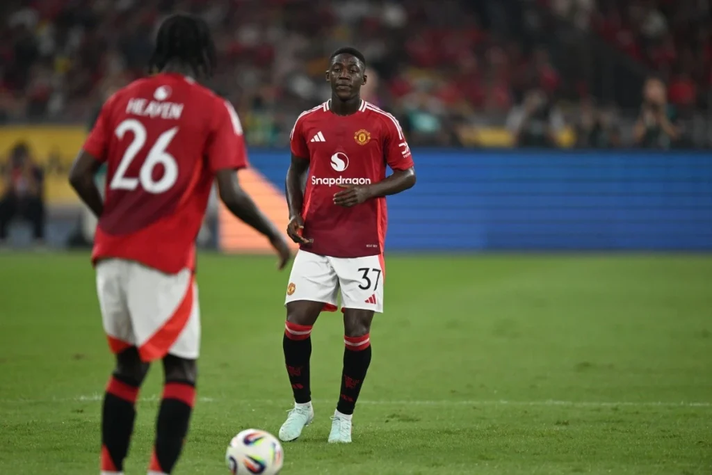 Skrót meczu Manchester United – Paris Saint-Germain. Bramki i kluczowe momenty (08.08.2026) Manchester United - Kobbie Mainoo 1